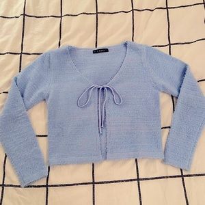 Zaful Fuzzy Tie Sweater - Size Small